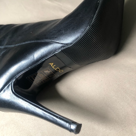 Aldo Black Leather Boots - Picture 9 of 15